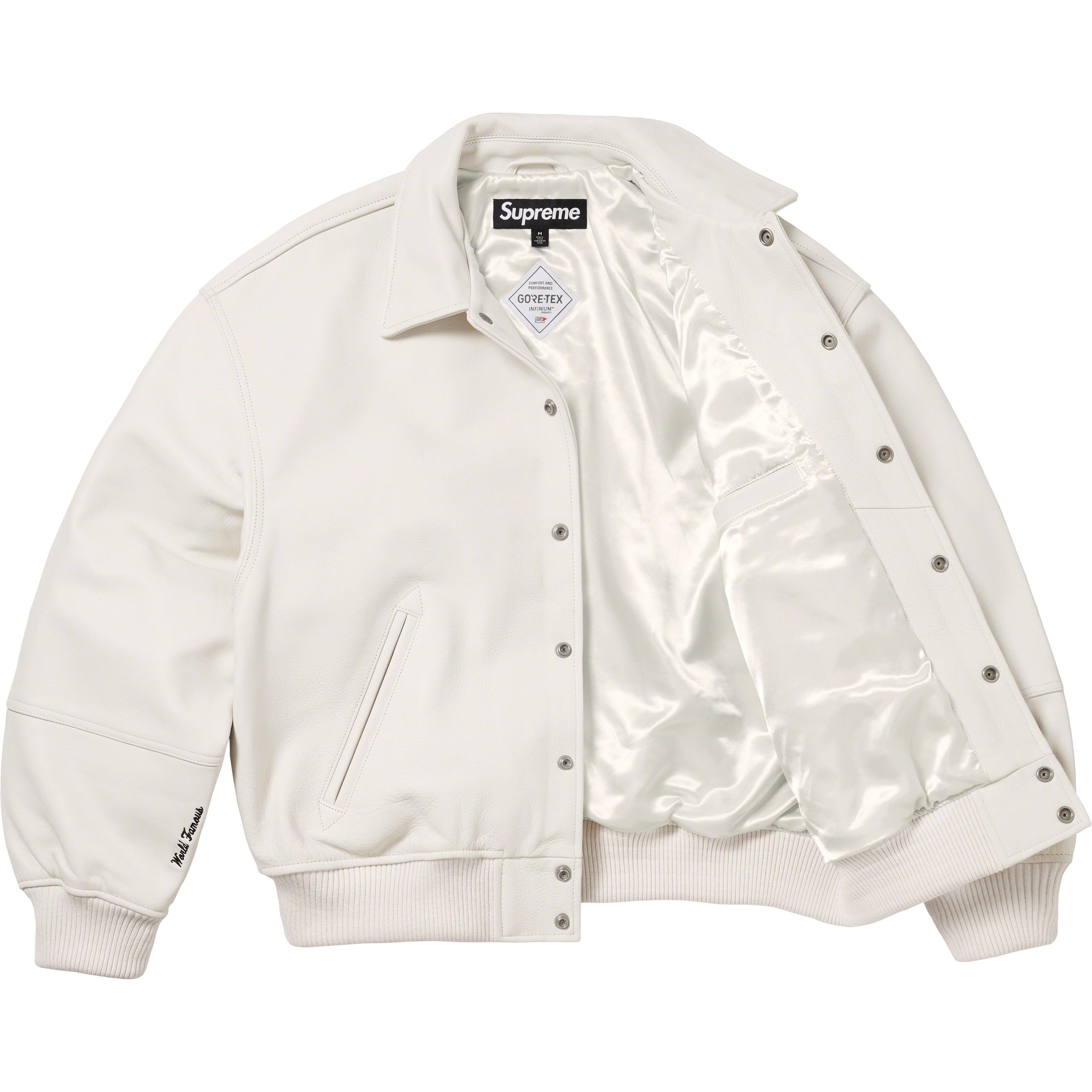 GORE-TEX Infinium WINDSTOPPER® Leather Varsity Jacket view 16